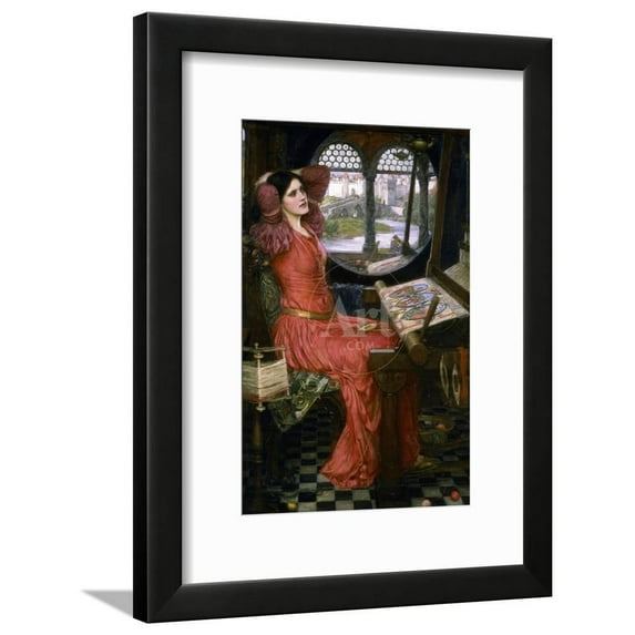 I Am Half Sick of Shadows, C1911, Figurative World Culture Framed Art Print Wall Art by John William Waterhouse Sold by Art.Com