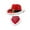 Style A, variant on Christmas Cowboy Hat Soft Men Women Jazz Hat Santa Hat for Stage Performance B