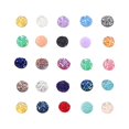 thumbnail image 3 of 100pcs 8mm Round Resin Patch Flat Back Rhinestone Mixed Shinny Color Accessories for Jewelry Earrings Bracelet Making DIY Crafts (Mixed Color), 3 of 7