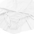 thumbnail image 6 of Eandarui Womens Long Sleeve Skirted Leotard Dresses Figure Skating Gymastics Ballet Dancer Costume White M, 6 of 7