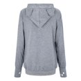 thumbnail image 5 of Gibobby Sudaderas con cremallera para mujer Sudaderas de otoño e invierno para mujer, suéter holgado de lana con capucha para mascotas, sudaderas con bolsa grande para perros y gatos （Gris， S), 5 of 5