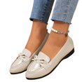 thumbnail image 6 of Willtoo Womens Bow Loafers Slip On Low Wedge Flat Dress Shoes Comfort Non Slip Walking Shoes for Office, Daily Commuting and Casual Wear, 6 of 6
