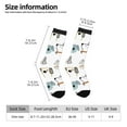 thumbnail image 2 of Pofeuu Puppy Print Crew Socks, Adult Running Hiking Socks for Youth and Adult, 2 of 6