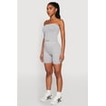 thumbnail image 3 of Womens Compression Rib Seamless Tube Top and Shorts, 3 of 4