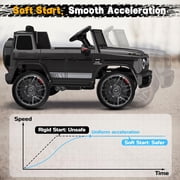 TOKTOO 12V Electric Car for Toddler, Mercedes-Benz G63 Licensed Kids Ride on Toys, Toddlers Ride on Car with Parental Remote Control & LED Lights & Music, Kids Car Power Ride on, Black