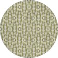 thumbnail image 2 of Addison Rugs Dream Shag Premium Machine Washable Transitional Tribal, Boho Olive Round Rug, 8' x 8', 2 of 8