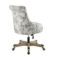 thumbnail image 6 of Linon Ragan Task Chairs with Adjustable Height and Swivel, 275 lb. Capacity, Off-White Floral, 6 of 10