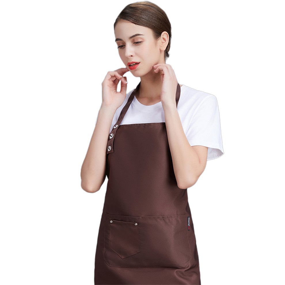Chef apron dining and home kitchen apron brown cooking apron