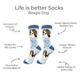 thumbnail image 3 of E&S Pets Beagle Socks - Life is Better Socks for Pet Lovers - Cute Unisex Socks - One Size Fits Most, 3 of 3