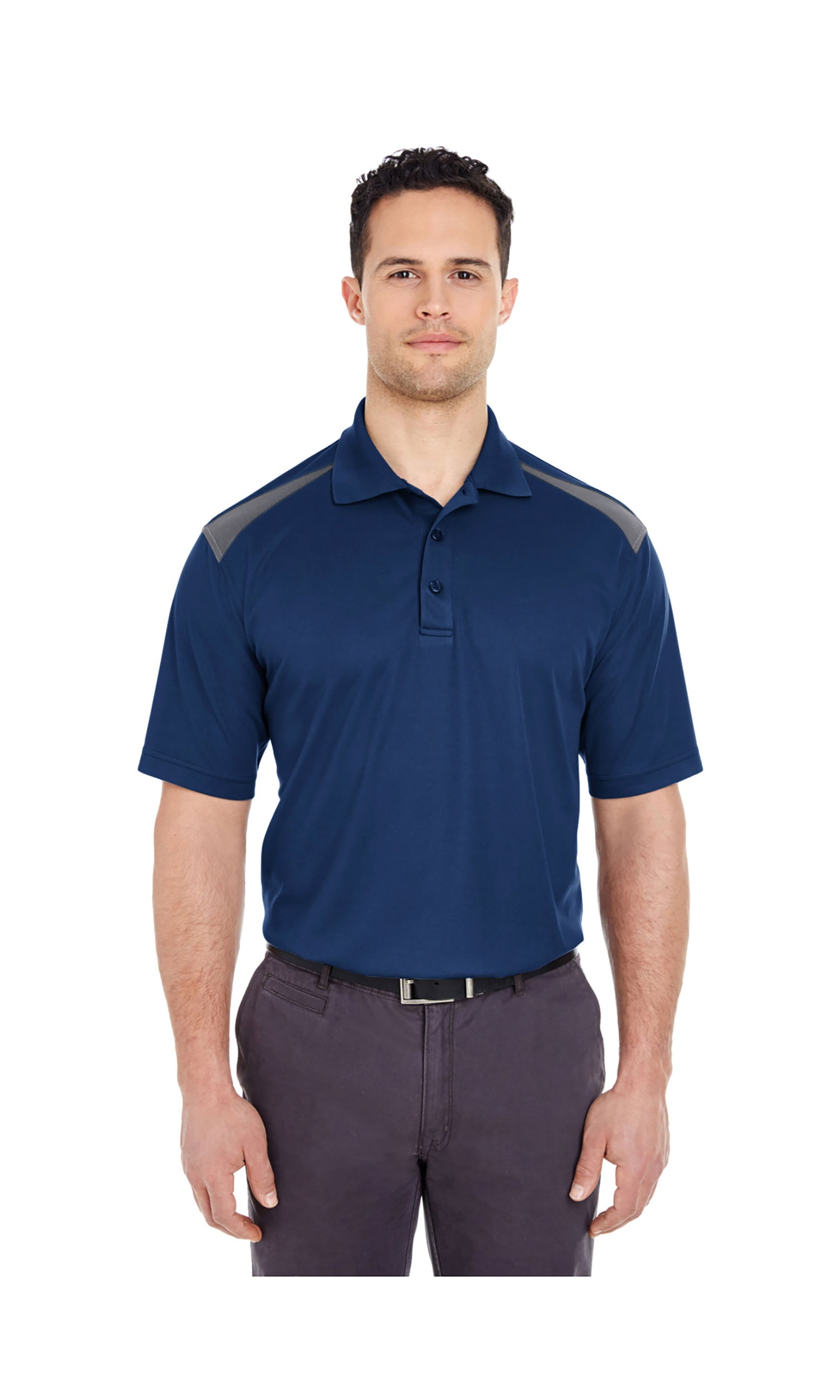 Men's Cool & Dry 2Tone Mesh Pique Polo Shirt