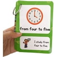 thumbnail image 3 of LGMZ Clock Time Expression Flash Cards for Toddlers 3+ Years for Back to School Supplies, Elementary Teacher, Ideal Gifts for Kids, 3 of 6