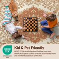 thumbnail image 4 of Design&I 2'x3' Ultra Soft Door Mat, Scroll Border Kilim Potbelly Burning Vintage Boho Ornate Playful None Fluffy Washable Easy Care Indoor rug for Bedside Entryway, 4 of 7