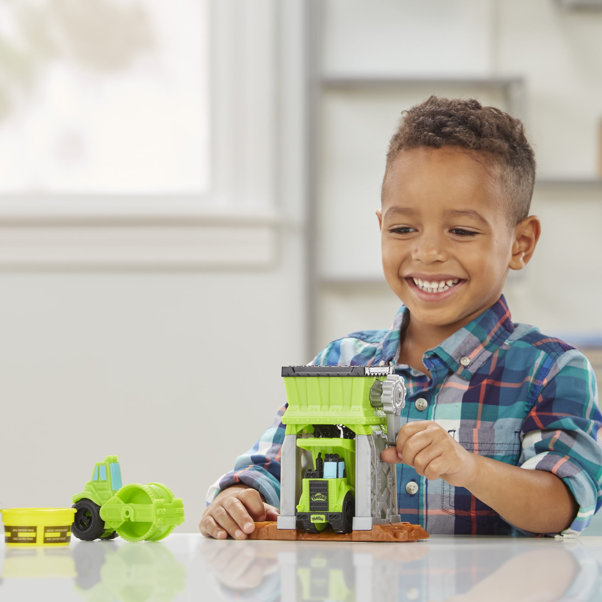 play doh wheels gravel yard