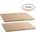 thumbnail image 6 of Hammont Bamboo Rectangle Kitchen Cutting Board and Serving Tray 15"x11"x0.5" 2 Pack, 6 of 6