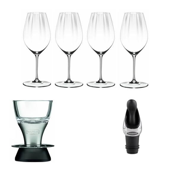 Juego de copas de vino Riedel Performance 4 Value con aireador y vertedor