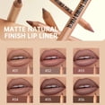 thumbnail image 2 of Ouwald Makeup Lip Liner, 6 Colors Matte Lip Liner Pencil Set, Long Lasting Waterproof Lip Liner Stain, Smooth & Easy Glide, 6 Count with 2 Sharpeners (Color Set 03), 2 of 8