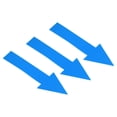 thumbnail image 1 of Uxcell 8x2" Flèche Autocollant PVC Directionnel Signe Adhésif Amovible Floor Decal Bleu 10Set / 30Pieces, 1 of 5
