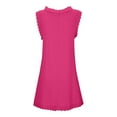 thumbnail image 6 of GEWSEY Womens Pleated Front Tank Dresses Fashion Spring Sleeveless Pockets Sundress Casual Summer (Hot Pink, 3XL), 6 of 6