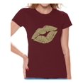 thumbnail image 1 of Awkward Styles Gold Lips Shirt Retro 80s Gold Lips T Shirt 80s Shirt 80s T Shirt Retro Vintage 80s Costume 80s Clothes for Women 80s Outfit 80s Party Girl Shirt 80s Accessories, 1 of 4