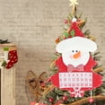 thumbnail image 4 of Calendario colgante con temática navideña para árbol de Navidad, decoración navideña para el hogar y el hotel, muñeco de nieve, 4 of 11