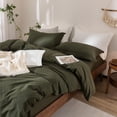 thumbnail image 3 of Funda nórdica Warm Moment Green Queen 100% algodón, 3 of 7
