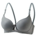 thumbnail image 2 of Purcolt Women's Push Up Bra Double Support Underwire Comfort Everyday Bras Full Coverage Non Padded T Shirt Bra, 2 of 3