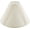 Ivory & 17" Width, variant on French V-drape Pleated Spider Construction Lamp Shade, Ivory Cotton Fabric, 6"Top x 17"Bottom x 12"Slant