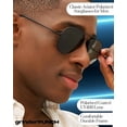 thumbnail image 4 of Grinderpunch Classic Aviator Sunglasses for Men Women Driving Sun Glasses Polarized UV400 Protection, 4 of 7