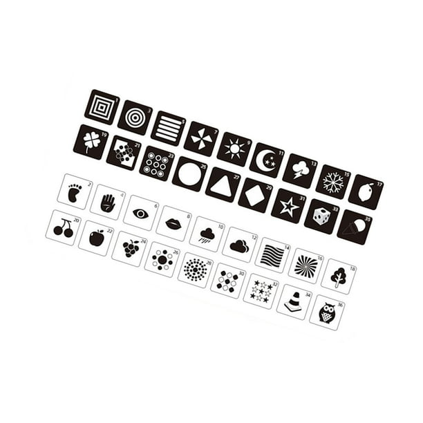 Tarjetas didácticas para bebés, juguetes blandos educativos con bolso, tarjetas de actividades de aprendizaje sensorial para educación temprana para Blanco y negro