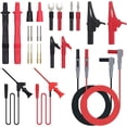 thumbnail image 1 of Multimeter Test Leads, 24pcs Electrical Multimeter Test Leads with Alligator Clips, Test Probe, Spring Jack, Banana Plug for Multimeters Clamp Ammeter Electrical, 1 of 5