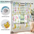 thumbnail image 3 of Yayeee Window Curtains Light Filtering 63"x52" Grommet Panel Pair Home Living Room Decor, Colorful Easter Eggs, 3 of 7