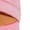 Pink-B, variant on Women's Hollow Out V Neck Knit Set Short Sleeve 2 Piece Outfits Sweater Shorts Set Color Matching Set Pink