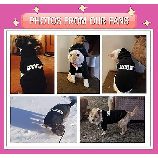Seguridad Sudaderas con capucha para perros Ropa para perros Ropa Sudadera de invierno Suéter cálido Chaqueta de algodón Abrigo Sudadera con capucha para perros peque?os Perros medianos y grandes Gatos (magenta. SG) XianweiShao 8390614491748