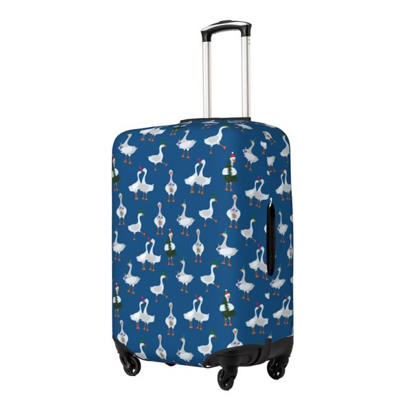Balery Cartoon Geese With Xmas Funda de equipaje, fundas para maletas, elástica, lavable, protector de maletas, compatible con maletas de 18 a 32 pulgadas-Medium