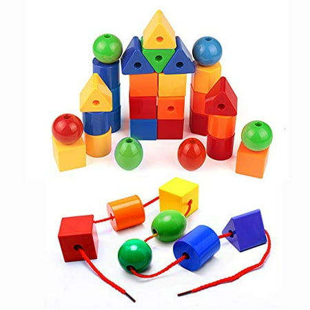 Lacing Beads Educational Threading Toy