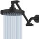 thumbnail image 1 of Cabezal de ducha de lluvia de alta presión con brazo de extensión de 11 pulgadas, alto flujo, aspecto moderno de lujo, aumento de la presión redondo n, 1 of 7