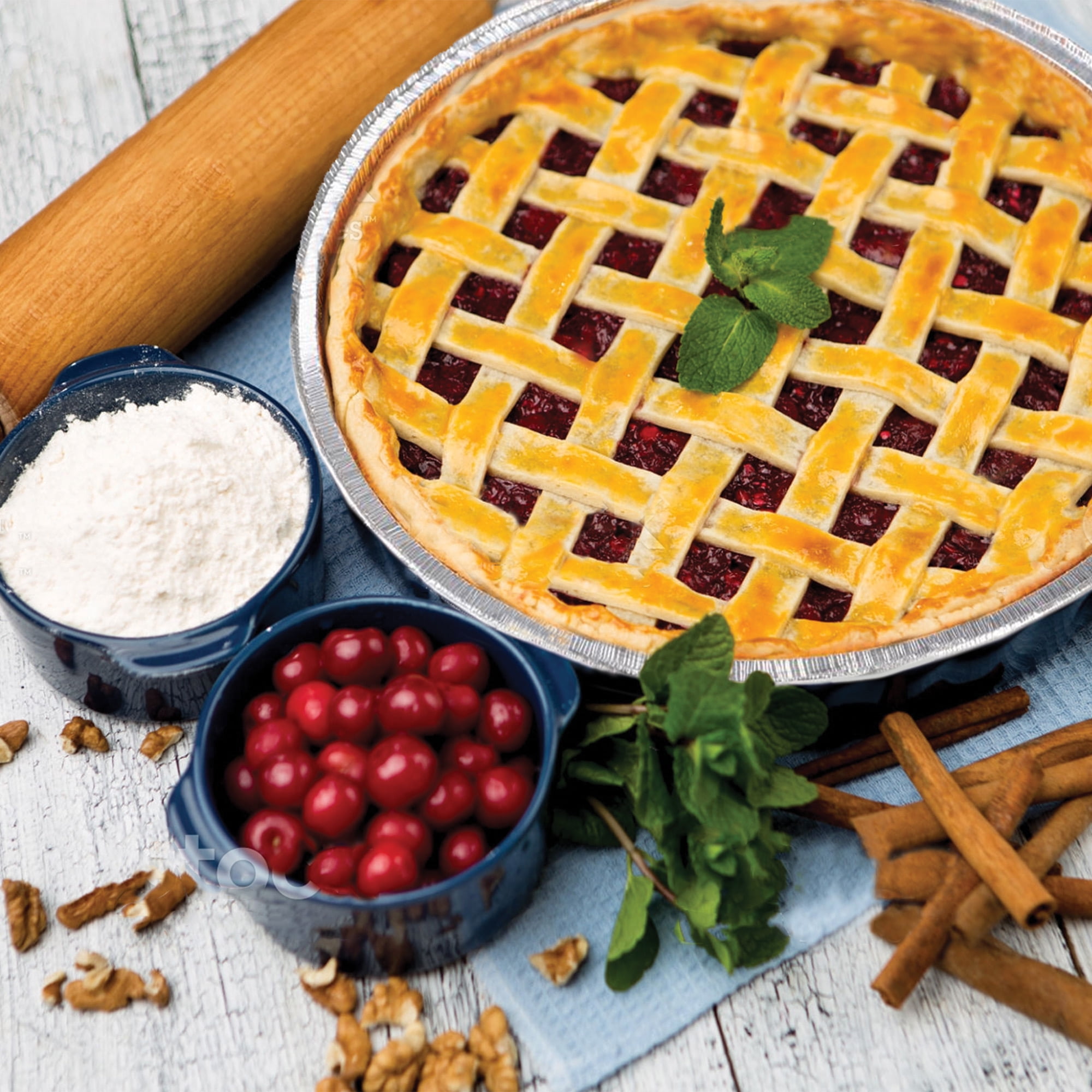 (3 pack) Handi-Foil Heavy Duty Aluminum Pie Pan, 3 Count, 9"