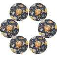 thumbnail image 3 of GZHJMY Thanksgiving Pumpkin Round Placemats Set of 4, Non-Slip Table Mats Washable Heat Resistant Place Mats for Kitchen Dining Table Home Decor,15.4 Inch, 3 of 7
