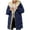 Navy, variant on GaThRRgYP Plus Size Winter Coats for Women,Winter Jackets for Women on,Women's Winter Casual Fashion Solid Color Pocket Reversible Long Cotton Coat Beige XXXL
