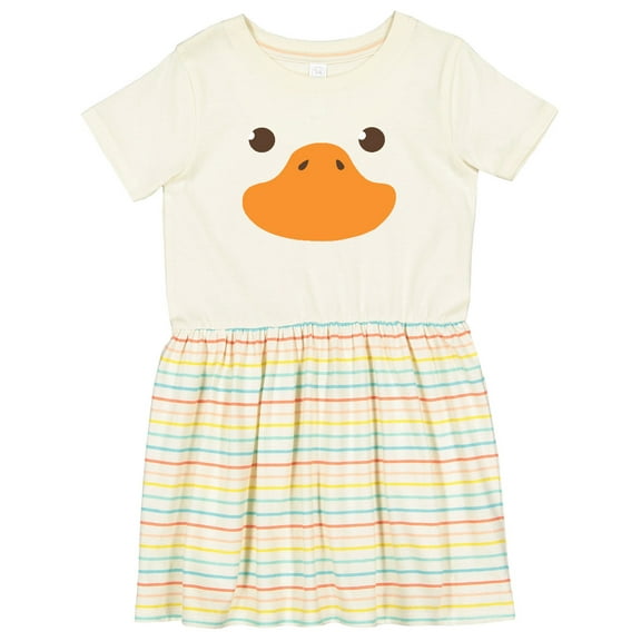 Inktastic Cute Baby Duck Face Girls Toddler Dress