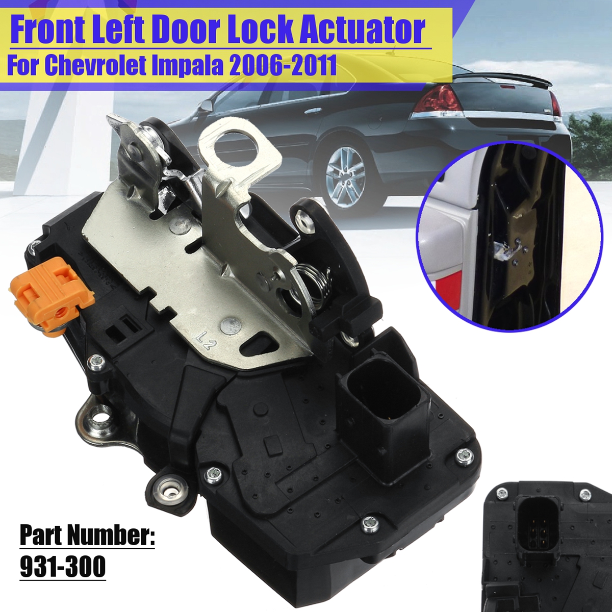 Door Lock Actuator Motor Front Left Fits 06-11 Chevrolet Impala 931-300