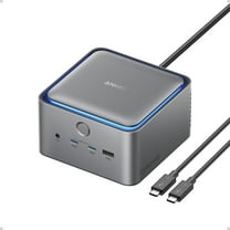 Anker Prime TB5 Docking Station, 14-in-1 Thunderbolt 5 Dock with 120Gbps Max Transfer, Thunderbolt Dock with 140W Max Charging, Cooling System, Ambient Lighting, Up to 8K