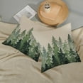 thumbnail image 5 of Sage Green Pillow Covers 20x20 Inch 2 Pcs Watercolor Christmas Tree Decor Throw Pillows Natural Forest Spring Summer Outdoor Farmhouse Decoration Pillowcase Linen Cushion Cover for Couch Sofa, 5 of 6