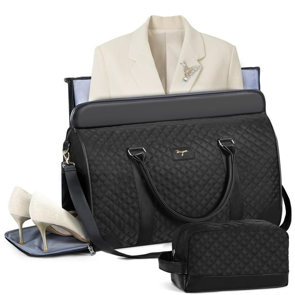 Bolsa de lona Tonyeee, convertible, 3 en 1, plegable, negra