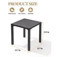 thumbnail image 3 of Mesa auxiliar cuadrada para exteriores Crestlive Products en aluminio, 3 of 8