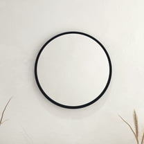 HBCY Creations Black Circle Wall Mirror 20 Inch Round Wall Mirror for Entryways, Washrooms, Living Rooms and More (Black, 20")