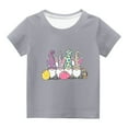 thumbnail image 2 of TIMIFIS T-Shirts Graphiques Garçons Filles Chemises de Pâques Unisexes Enfants Col Rond Manches Courtes T-Shirts Enfants Gnomes Mignons Imprimé Œufs T-Shirt, 11 Ans, 2 of 4