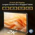 thumbnail image 6 of OUKITEL RT8 Rugged Tablet 11" 2K Android 14, 12GB RAM, 256GB Storage, 48MP Camera, 20,000mAh Battery, IP68/IP69K Military-Grade Durable, 6 of 9