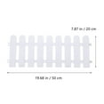 thumbnail image 3 of THHEIC 5PC White Plastic Garden Picket Fences, Weather-Resistant Decorative Edging Panel, Easy Snap Together Landscaping Border for Lawn and Flower Beds, 3 of 6