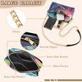 thumbnail image 3 of FORMRS Women Crossbody Purse with Chain Strap Vegan Leather Shoulder Handbag, Space Astronaut, 3 of 7